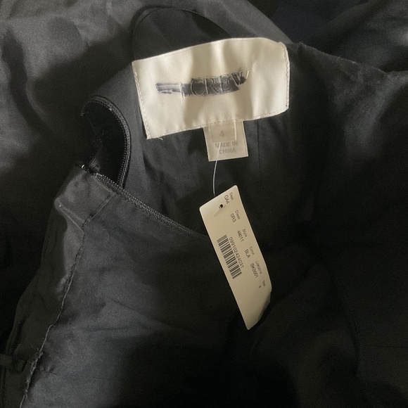 ๐ NEW 4 JCrew Silk Taffeta Prom bridesmaid Black Formal Dress Long Small Maxi - Picture 7 of 7